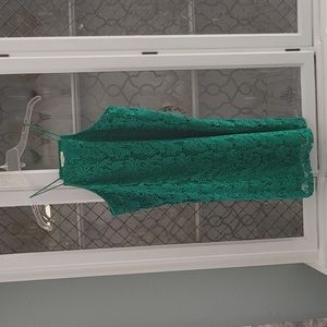 Miami spaghetti strapped green dress